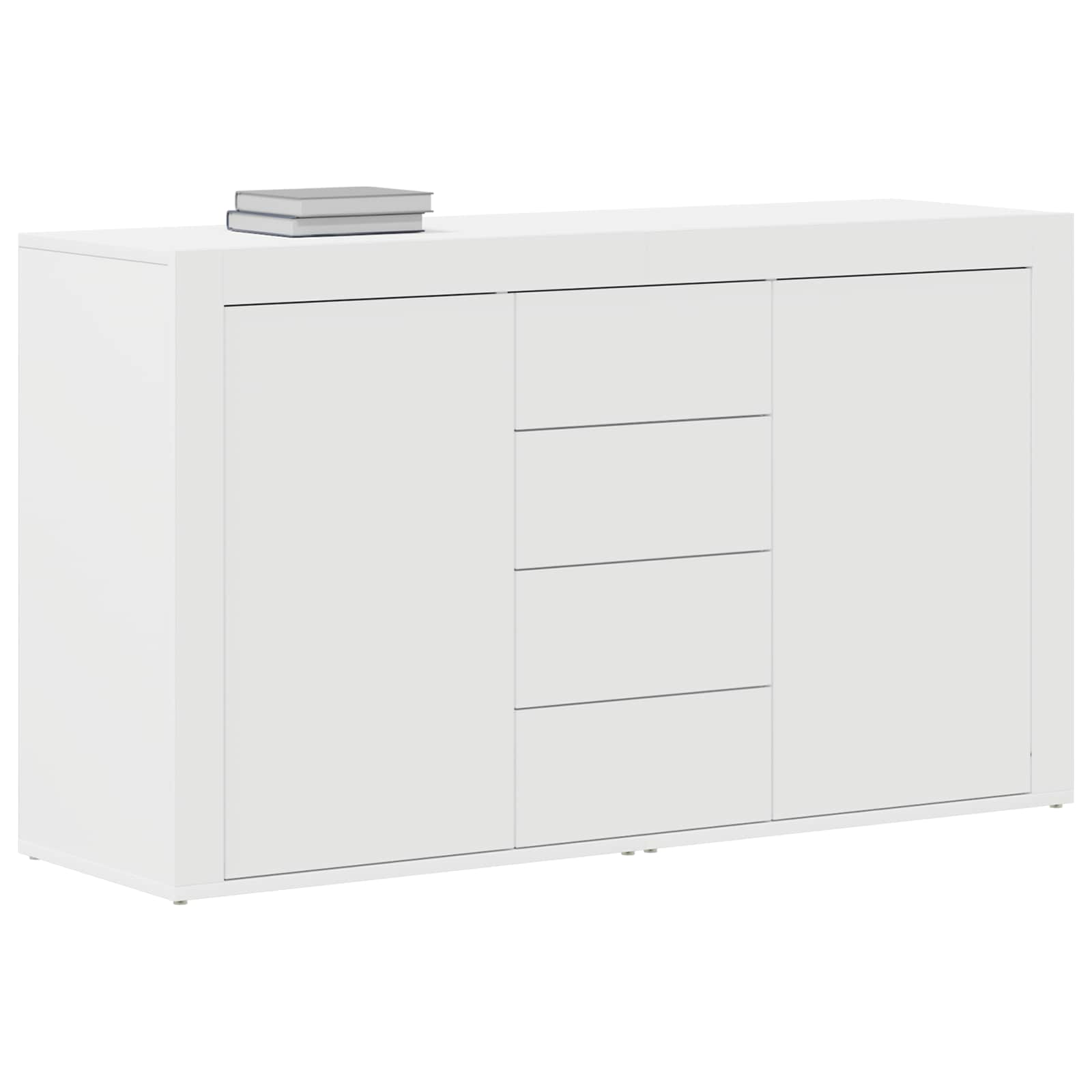 Sideboard mit Schubladen Weiß 120 x 36 x 69 cm Holzwerkstoff