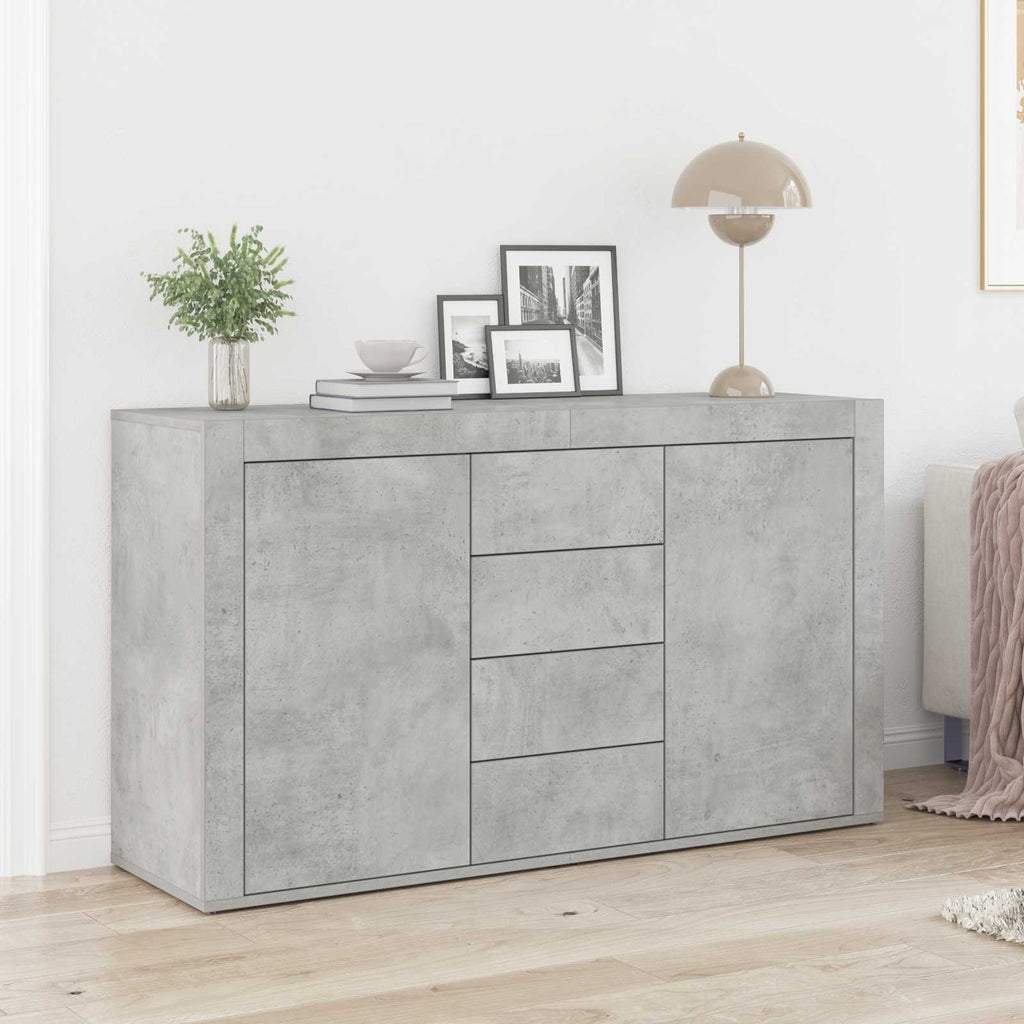 Sideboard Beton Grau 120 x 36 x 69 cm Holzwerkstoff