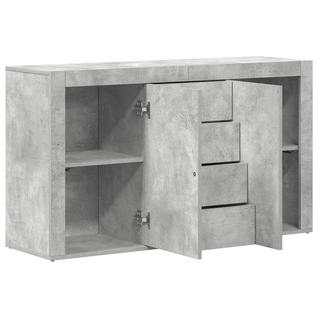 Sideboard Beton Grau 120 x 36 x 69 cm Holzwerkstoff