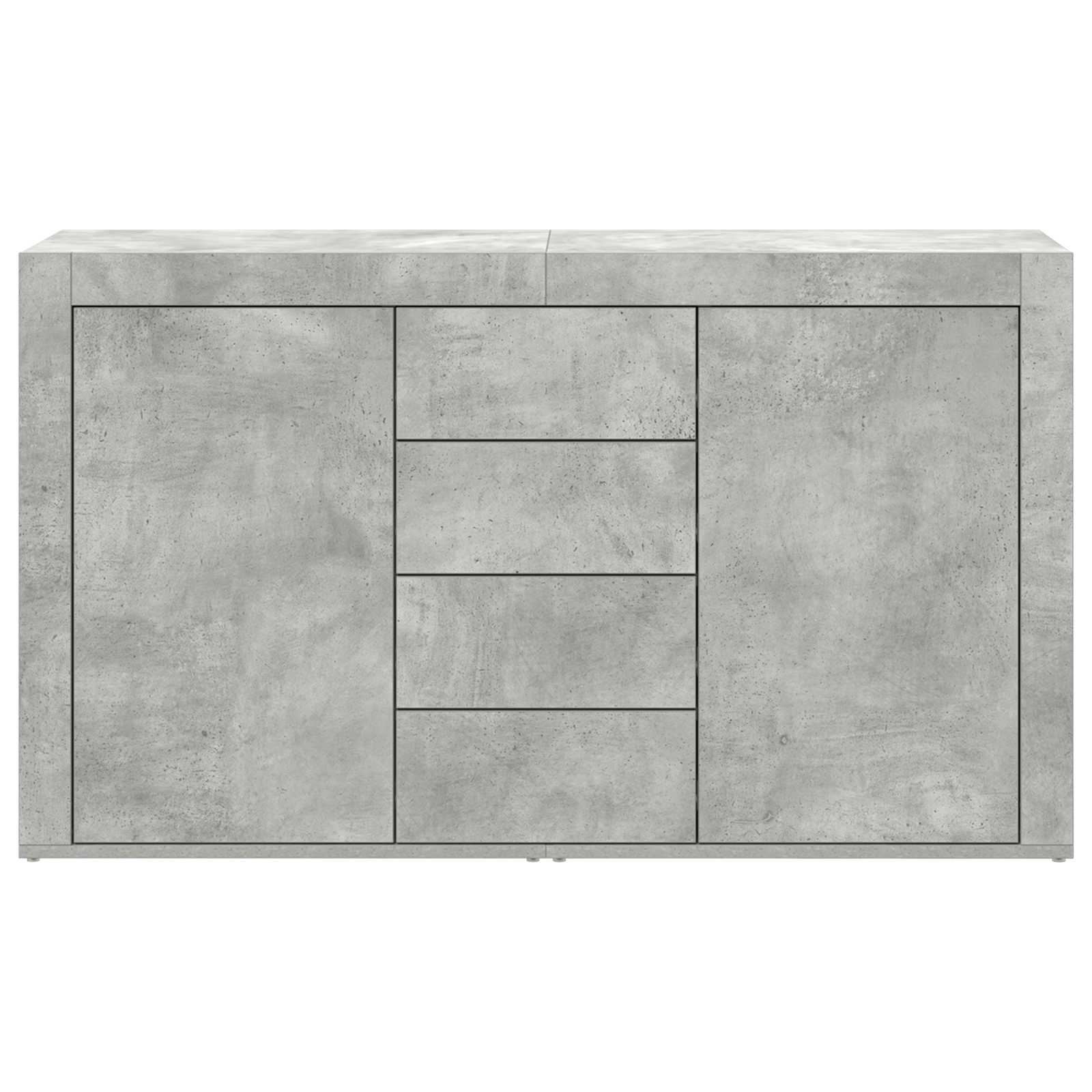 Sideboard Beton Grau 120 x 36 x 69 cm Holzwerkstoff