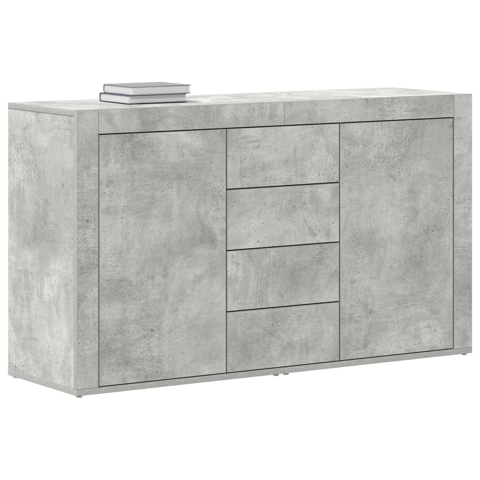 Sideboard Beton Grau 120 x 36 x 69 cm Holzwerkstoff