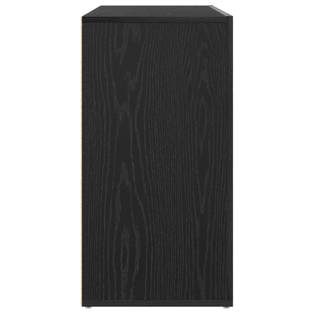 Sideboard Schwarz Eichen-Optik 120 x 36 x 69 cm Holzwerkstoff