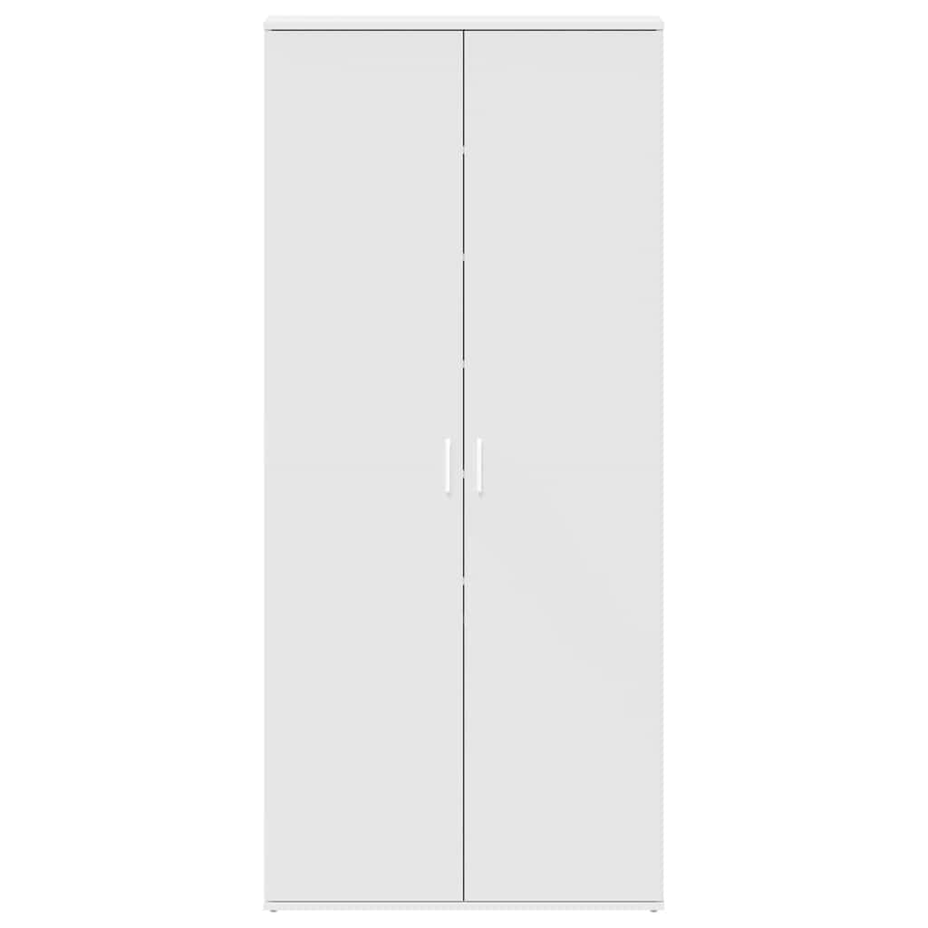 Schuhschrank mit Regal Weiß 80 x 39 x 178 cm Holzwerkstoff