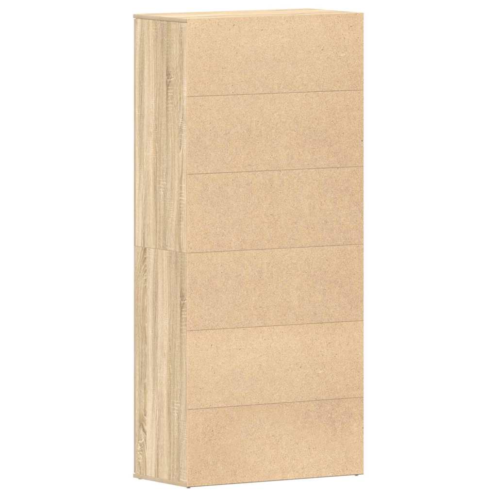 Schuhschrank Sonoma-Eiche 80 x 39 x 178 cm Holzwerkstoff