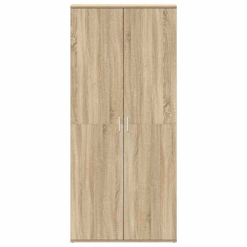 Schuhschrank Sonoma-Eiche 80 x 39 x 178 cm Holzwerkstoff