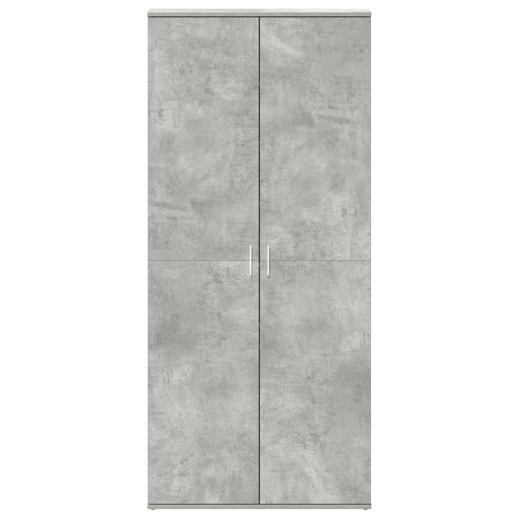 Schuhschrank mit Tür Beton Grau 80 x 39 x 178 cm Holzwerkstoff
