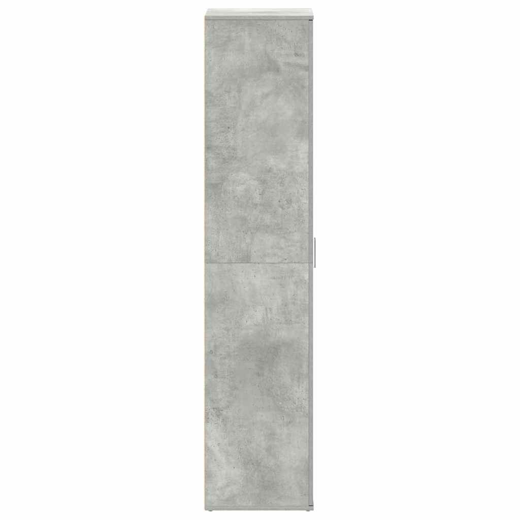 Schuhschrank mit Tür Beton Grau 80 x 39 x 178 cm Holzwerkstoff