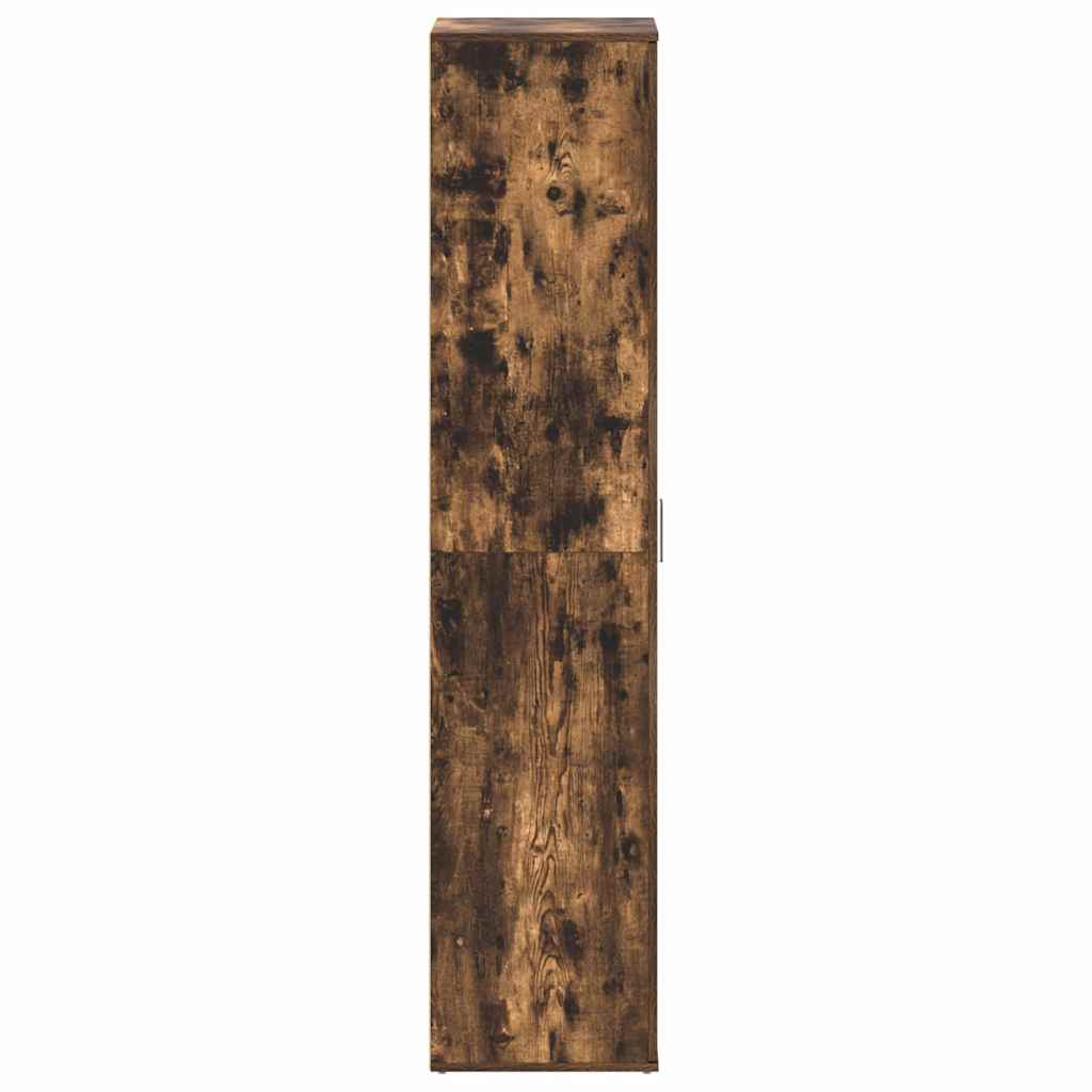 Schuhschrank Geräucherte Eiche 80 x 39 x 178 cm Holzwerkstoff