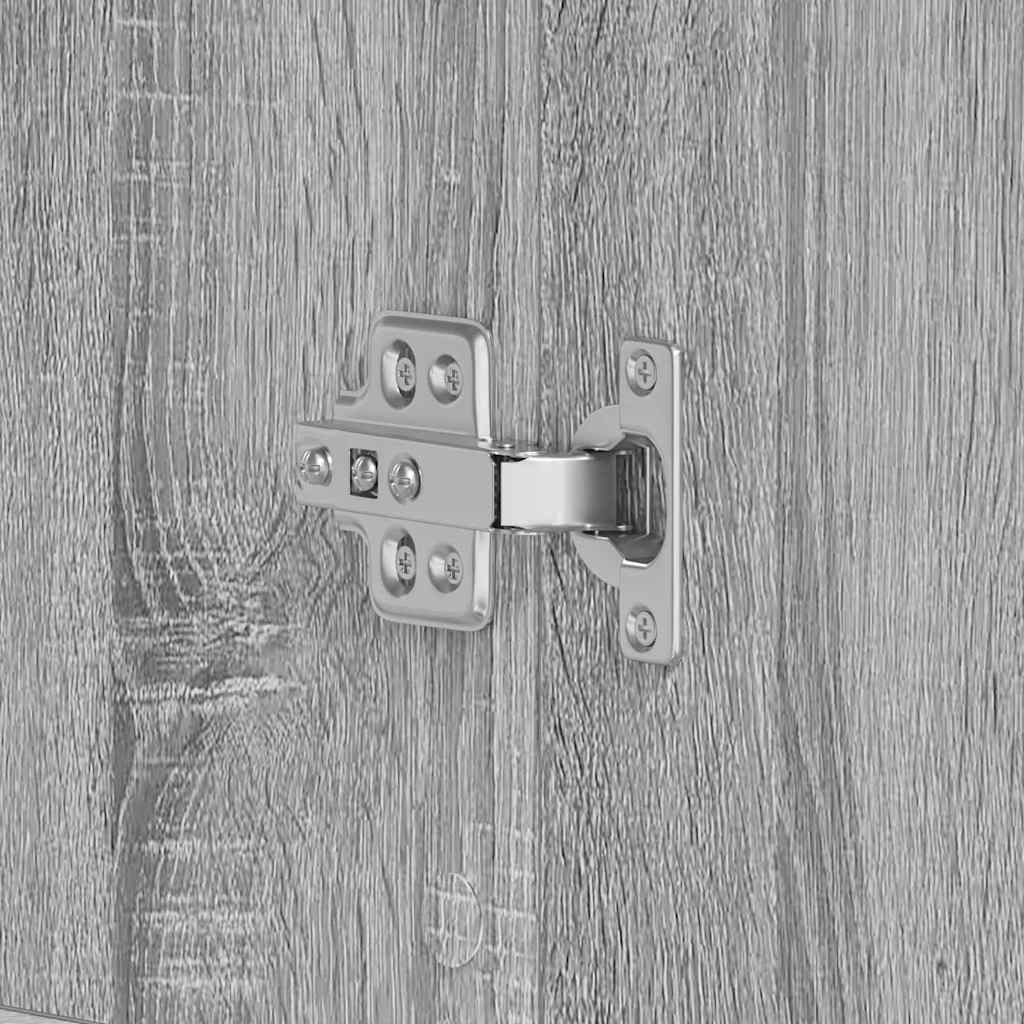 Schuhschrank Graues Sonoma 80 x 39 x 178 cm Holzwerkstoff