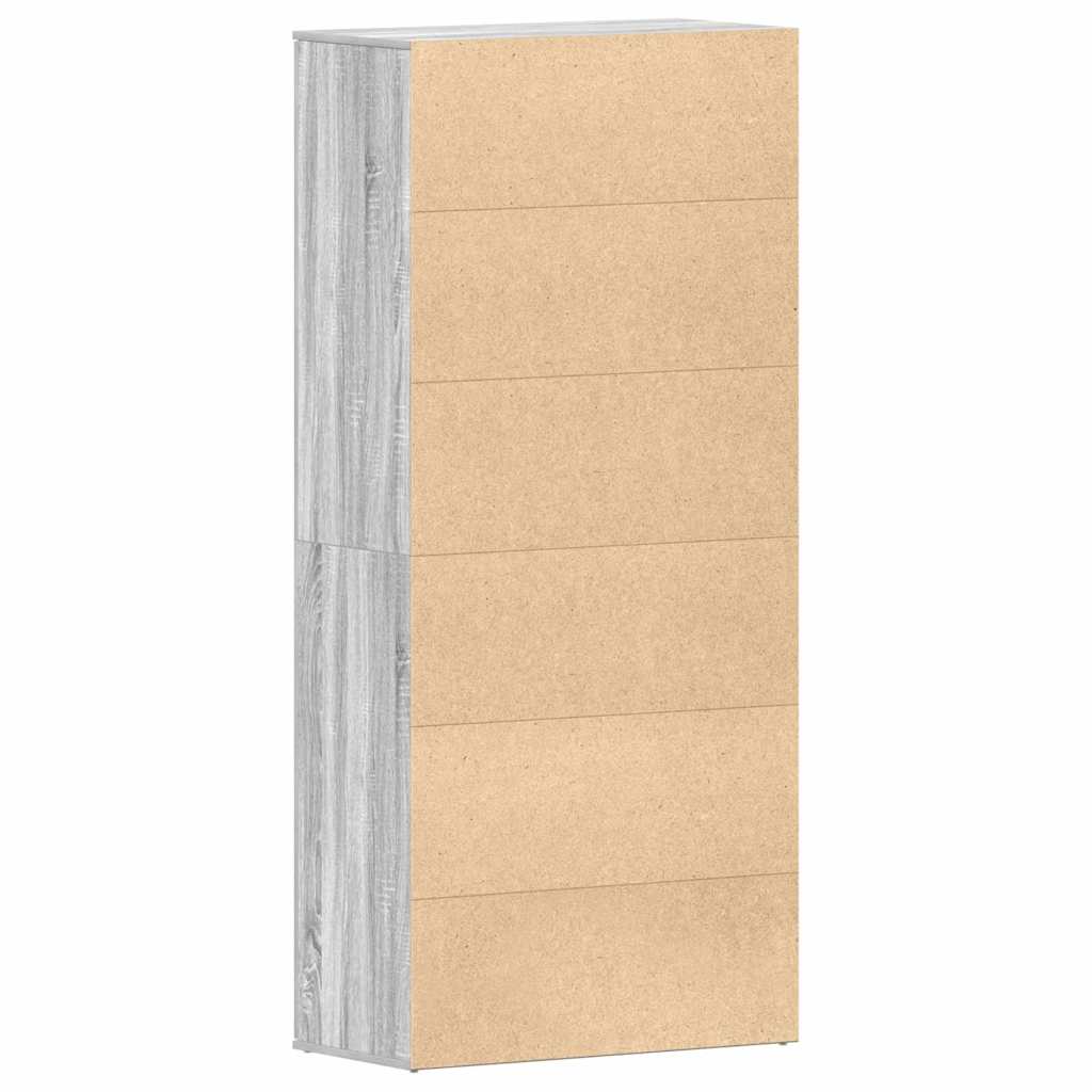 Schuhschrank Graues Sonoma 80 x 39 x 178 cm Holzwerkstoff