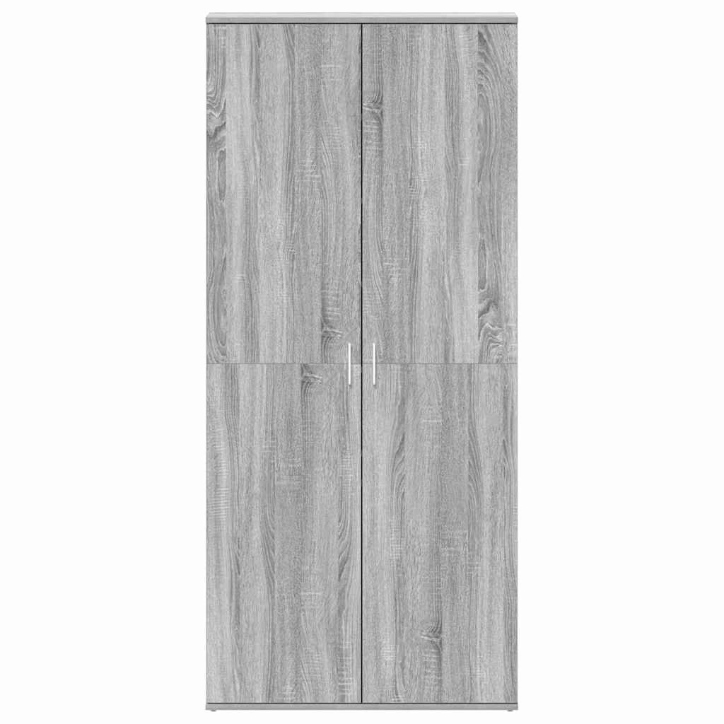 Schuhschrank Graues Sonoma 80 x 39 x 178 cm Holzwerkstoff