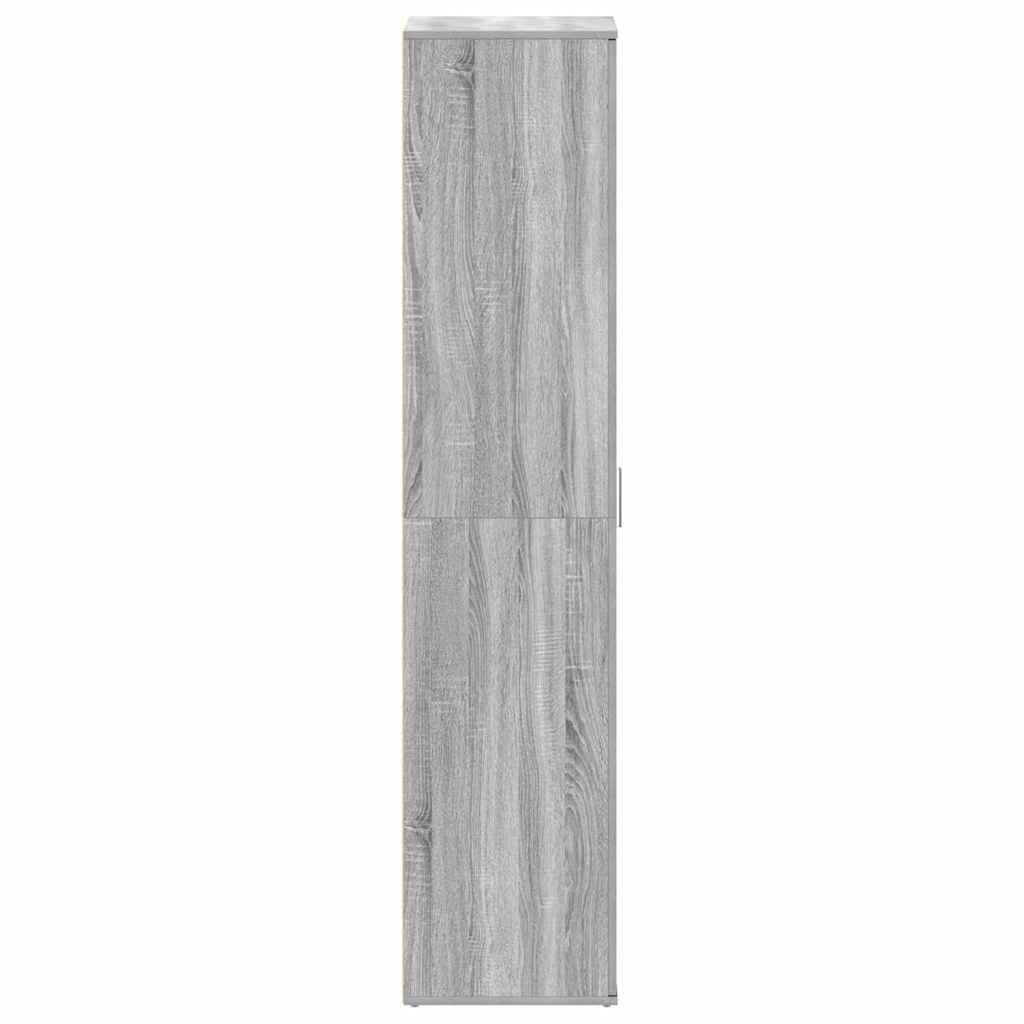 Schuhschrank Graues Sonoma 80 x 39 x 178 cm Holzwerkstoff