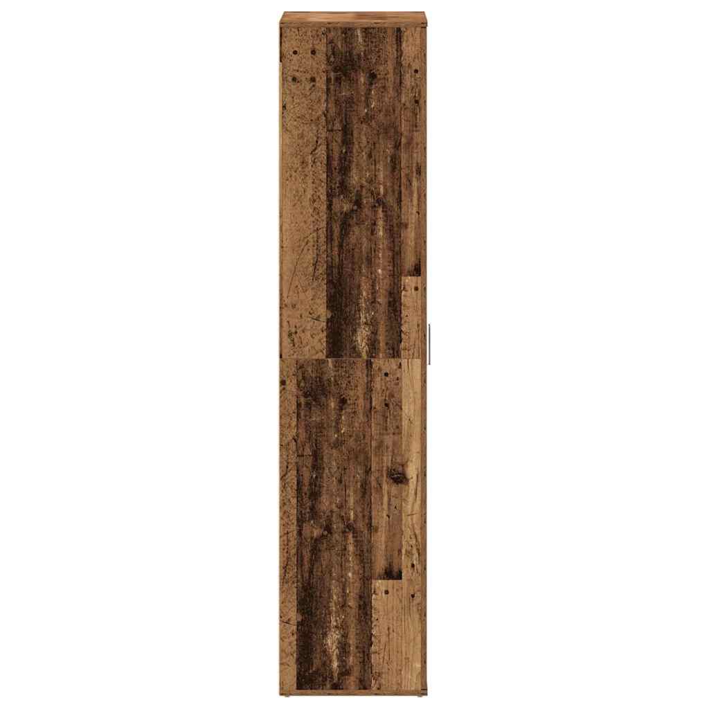 Schuhschrank mit Regal Altholz 80 x 39 x 178 cm Holzwerkstoff