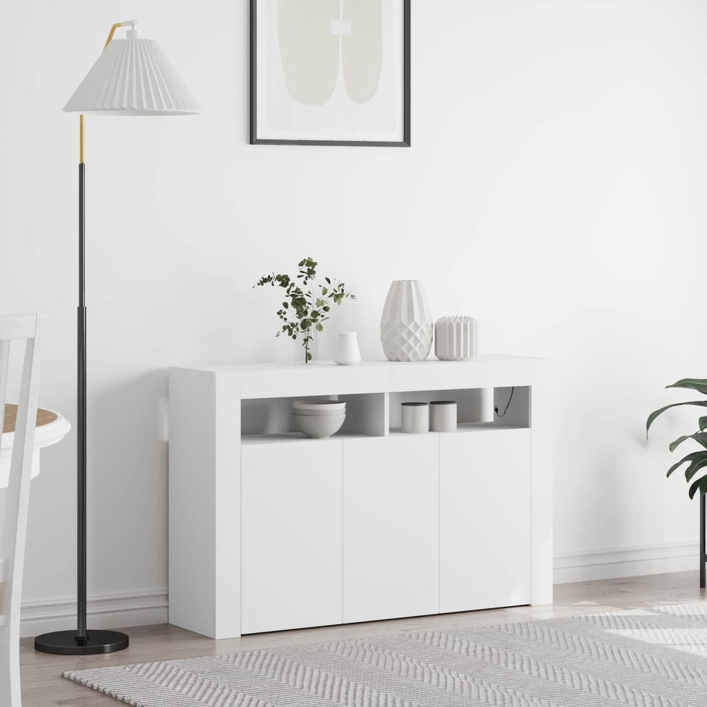 Sideboard Weiß 116 x 30 x 75 cm Holzwerkstoff