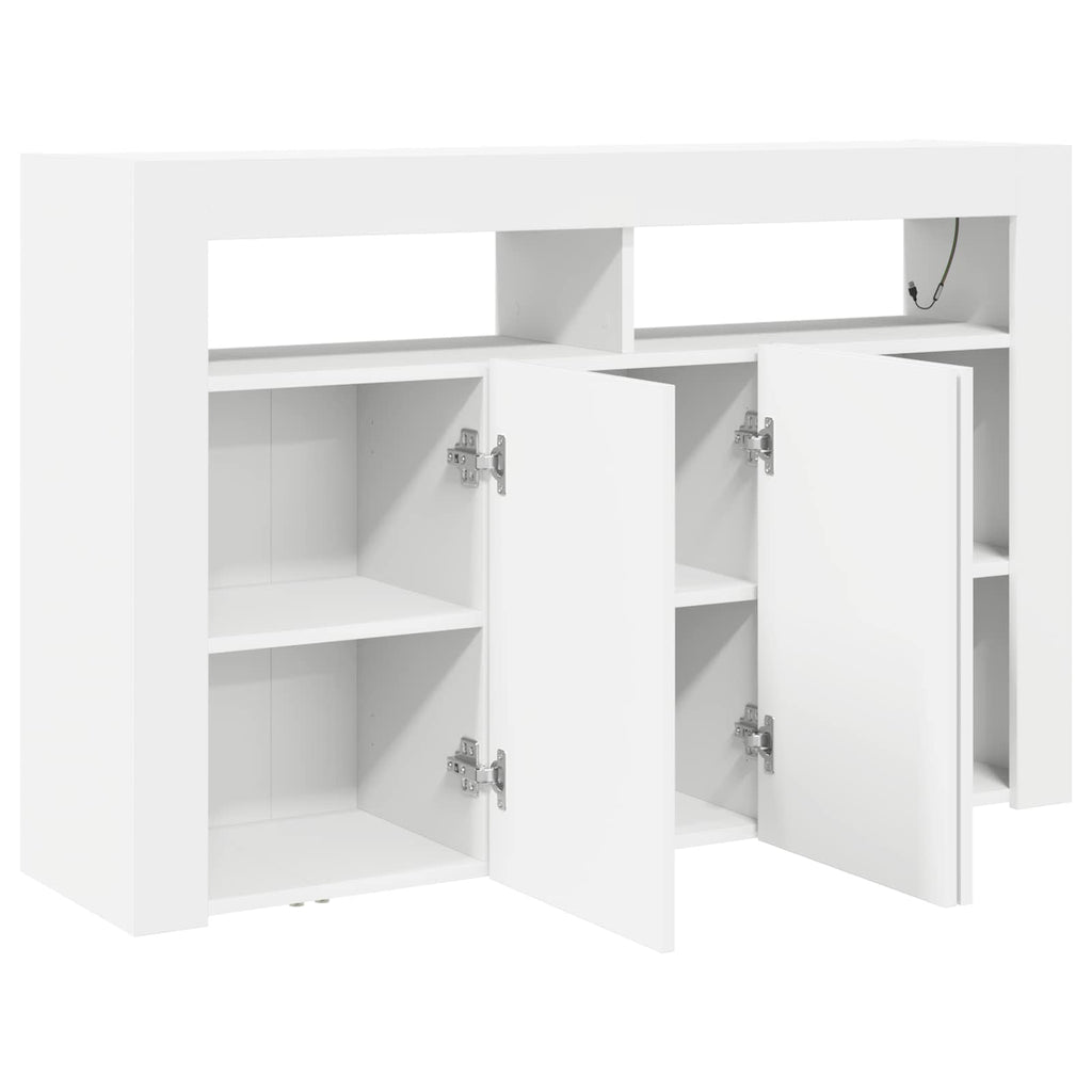 Sideboard Weiß 116 x 30 x 75 cm Holzwerkstoff