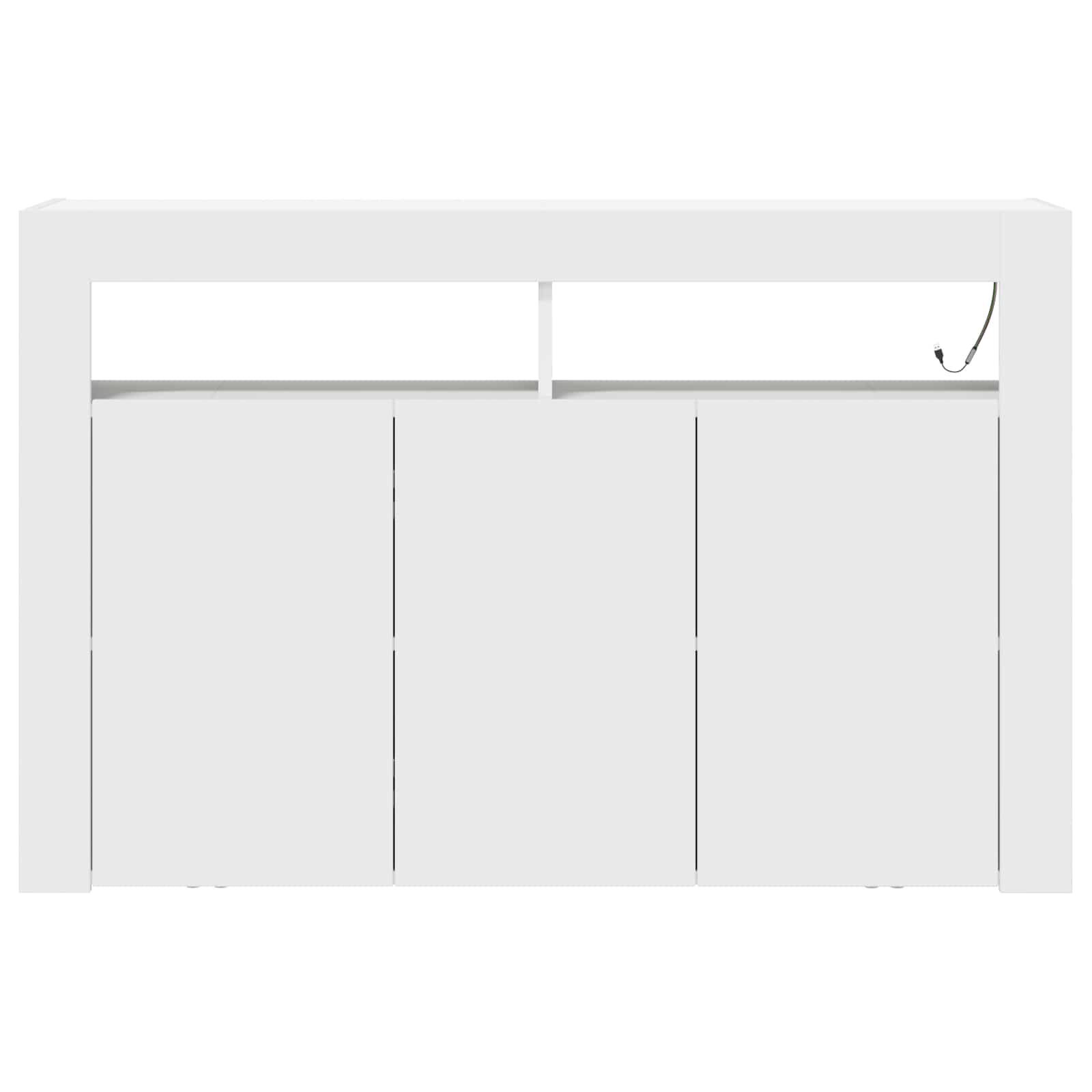 Sideboard Weiß 116 x 30 x 75 cm Holzwerkstoff
