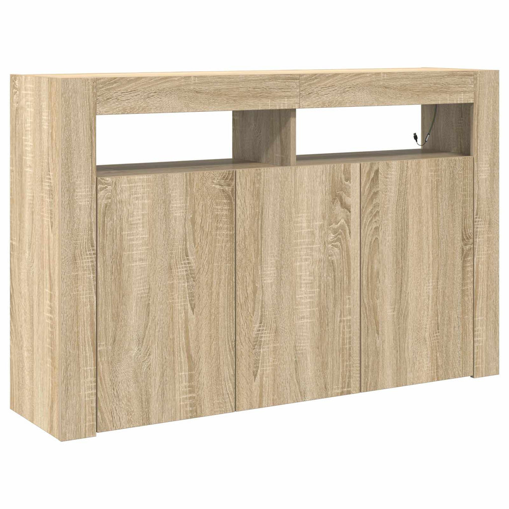 Sideboard Sonoma-Eiche 116 x 30 x 75 cm Holzwerkstoff