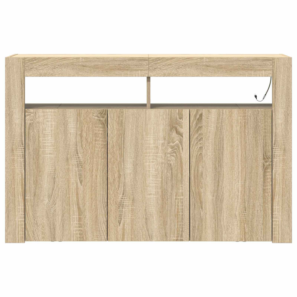 Sideboard Sonoma-Eiche 116 x 30 x 75 cm Holzwerkstoff