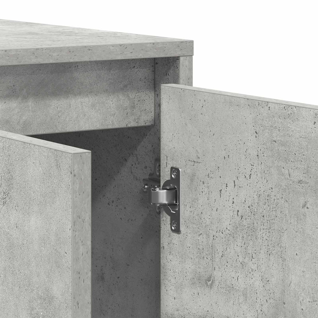 Sideboard Beton Grau 135 x 41 x 75 cm Holzwerkstoff