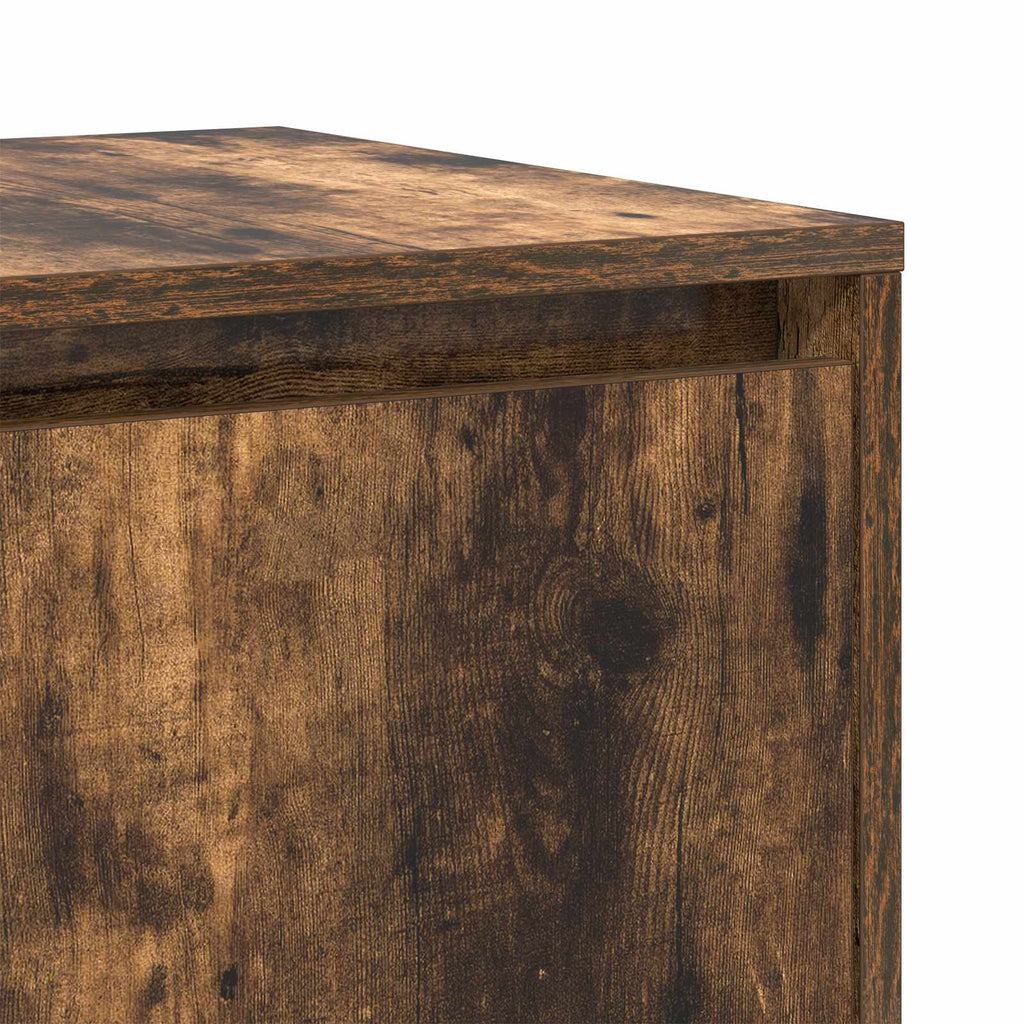 Sideboard Geräucherte Eiche 135 x 41 x 75 cm Holzwerkstoff