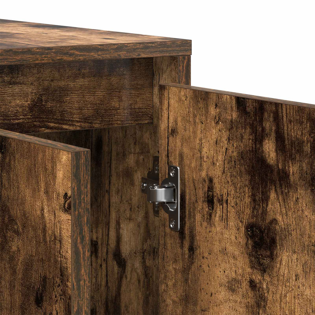 Sideboard Geräucherte Eiche 135 x 41 x 75 cm Holzwerkstoff