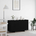 Sideboard Schwarz Eichen-Optik 135 x 41 x 75 cm Holzwerkstoff