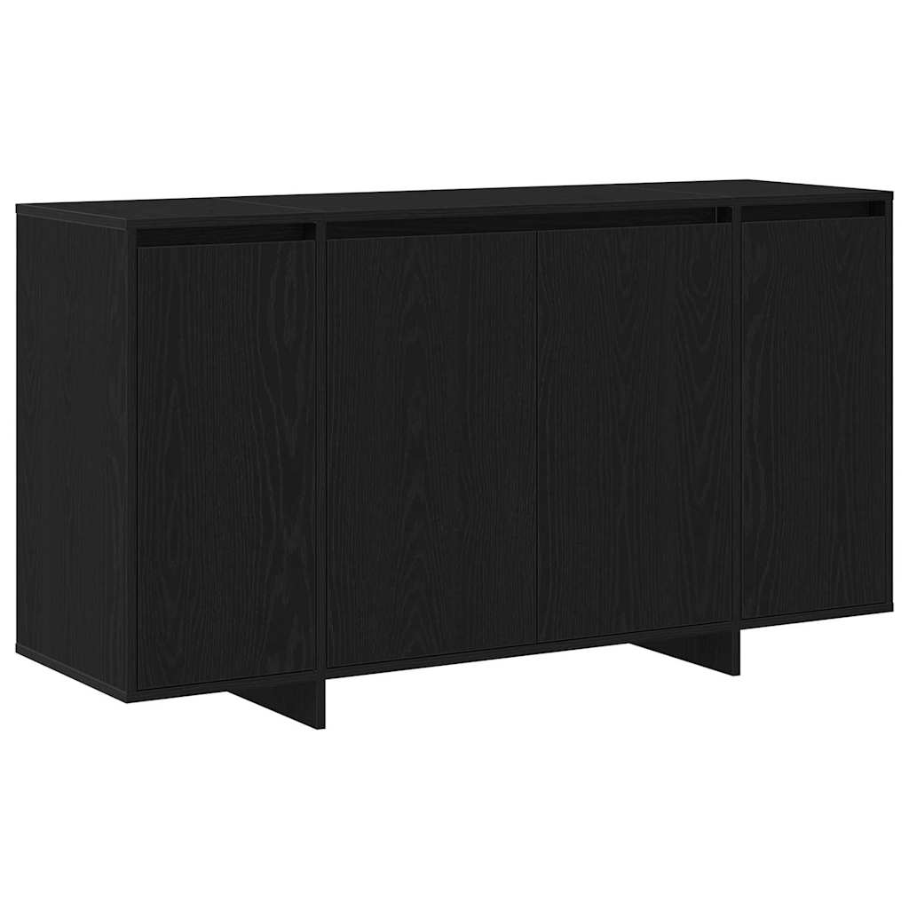 Sideboard Schwarz Eichen-Optik 135 x 41 x 75 cm Holzwerkstoff