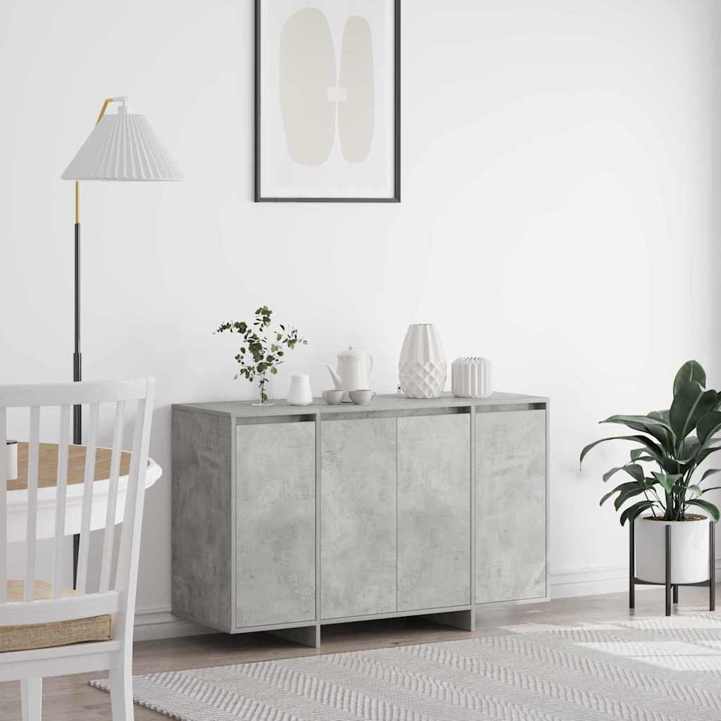Sideboard Betongrau 120 x 41 x 75 cm Holzwerkstoff