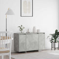Sideboard Betongrau 120 x 41 x 75 cm Holzwerkstoff
