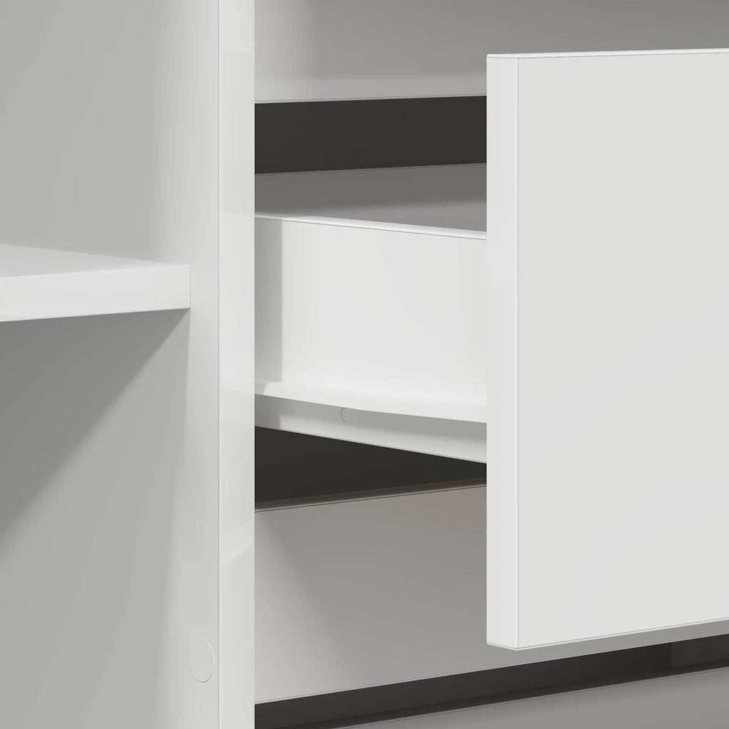Sideboard mit Schubladen Weiß 120 x 41 x 75 cm Holzwerkstoff