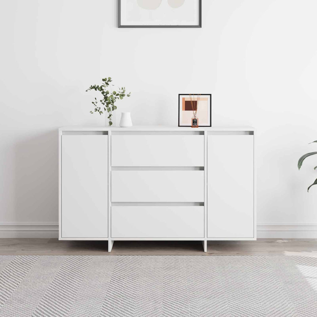 Sideboard mit Schubladen Weiß 120 x 41 x 75 cm Holzwerkstoff