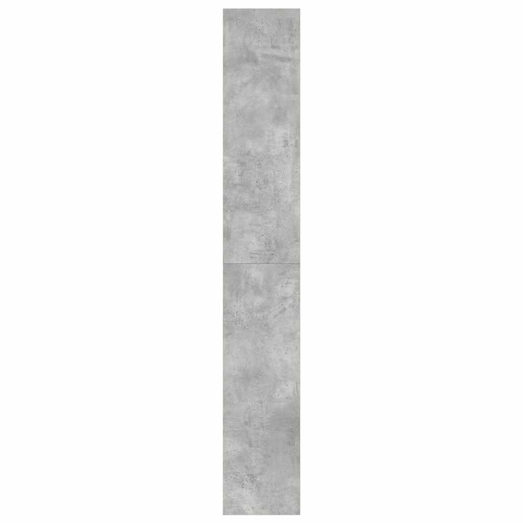 Bücherregal mit Regal Beton Grau 80 x 30 x 198 cm Holzwerkstoff
