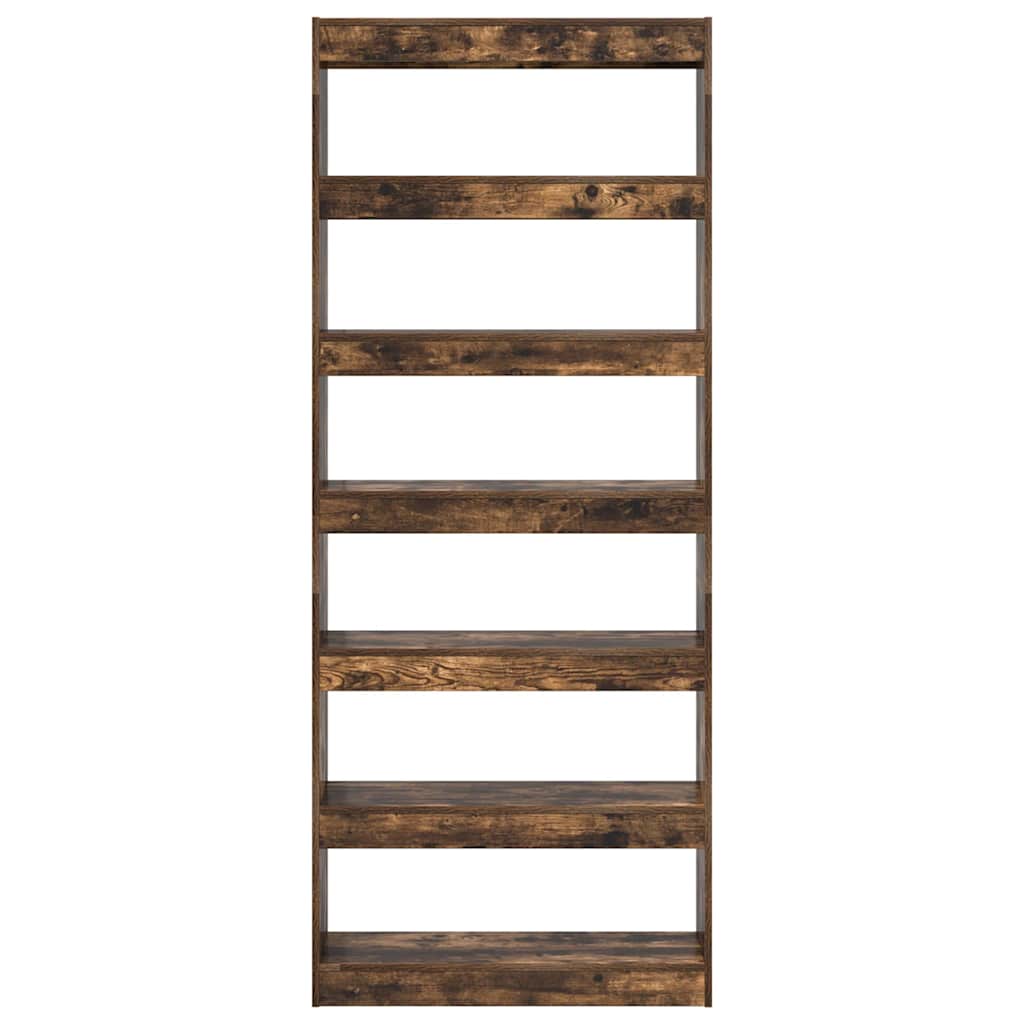 Bücherregal Geräucherte Eiche 80 x 30 x 198 cm Holzwerkstoff
