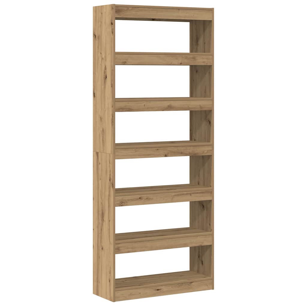 Bücherregal Artisan-Eiche 80 x 30 x 198 cm Holzwerkstoff