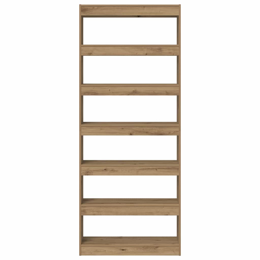 Bücherregal Artisan-Eiche 80 x 30 x 198 cm Holzwerkstoff