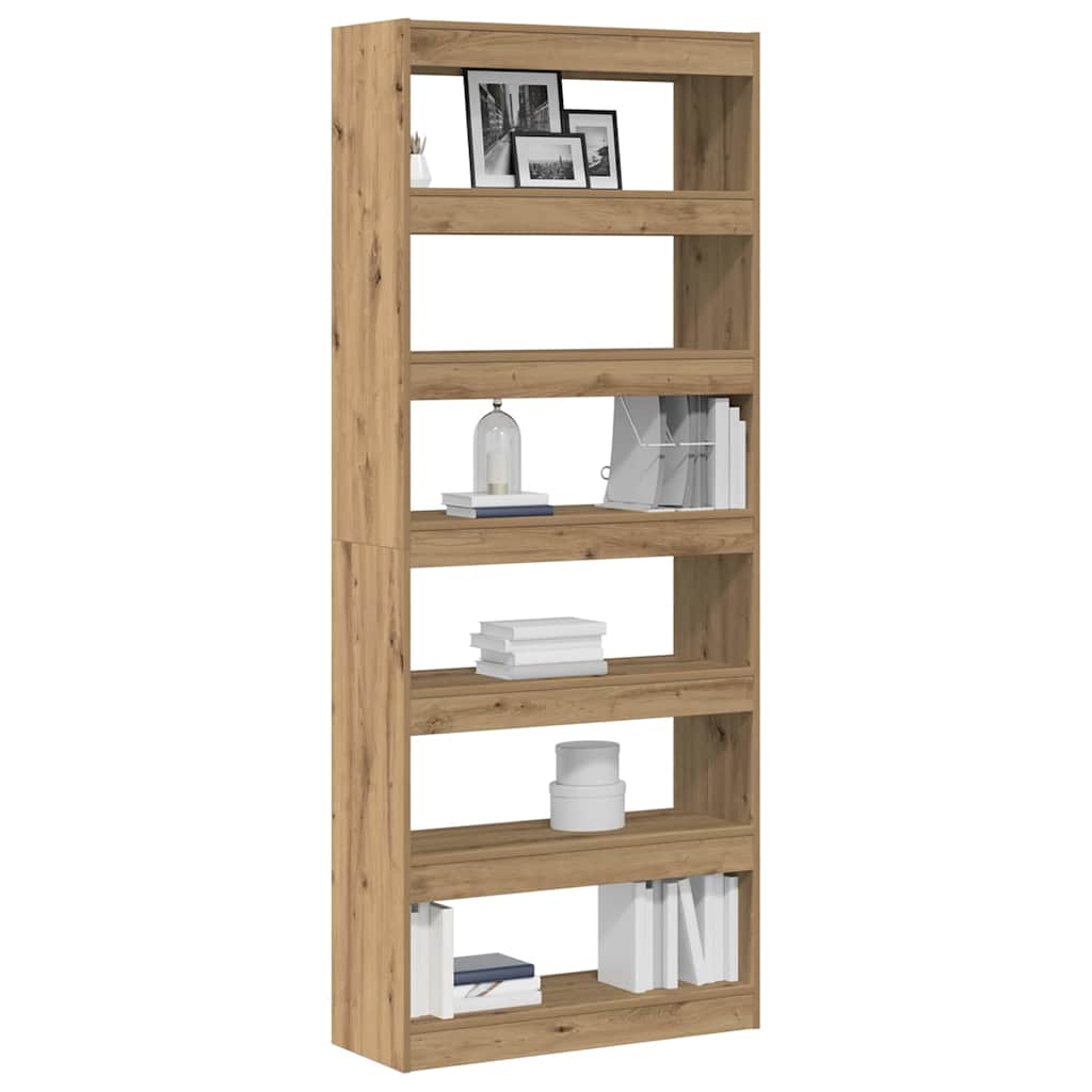 Bücherregal Artisan-Eiche 80 x 30 x 198 cm Holzwerkstoff