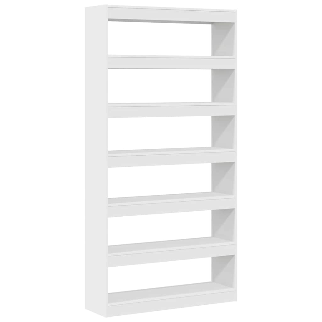 Bücherregal Weiß 100 x 30 x 198 cm Holzwerkstoff