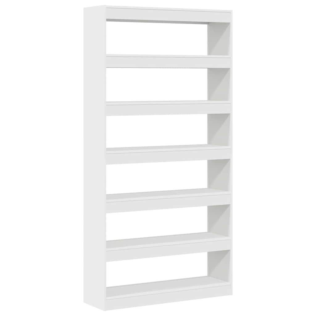 Bücherregal Weiß 100 x 30 x 198 cm Holzwerkstoff
