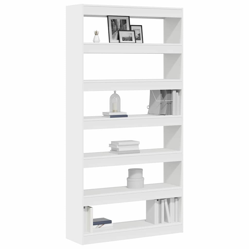 Bücherregal Weiß 100 x 30 x 198 cm Holzwerkstoff