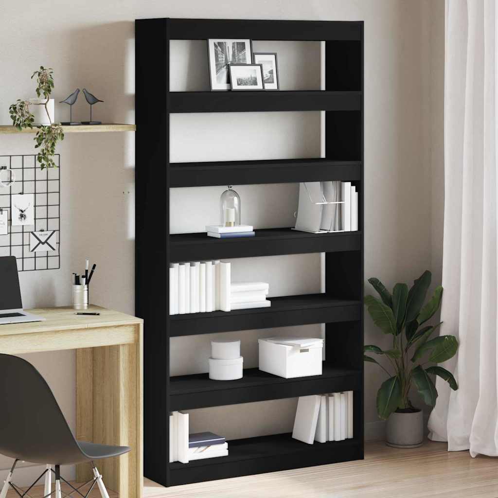 Bücherregal Schwarz 100 x 30 x 198 cm Holzwerkstoff