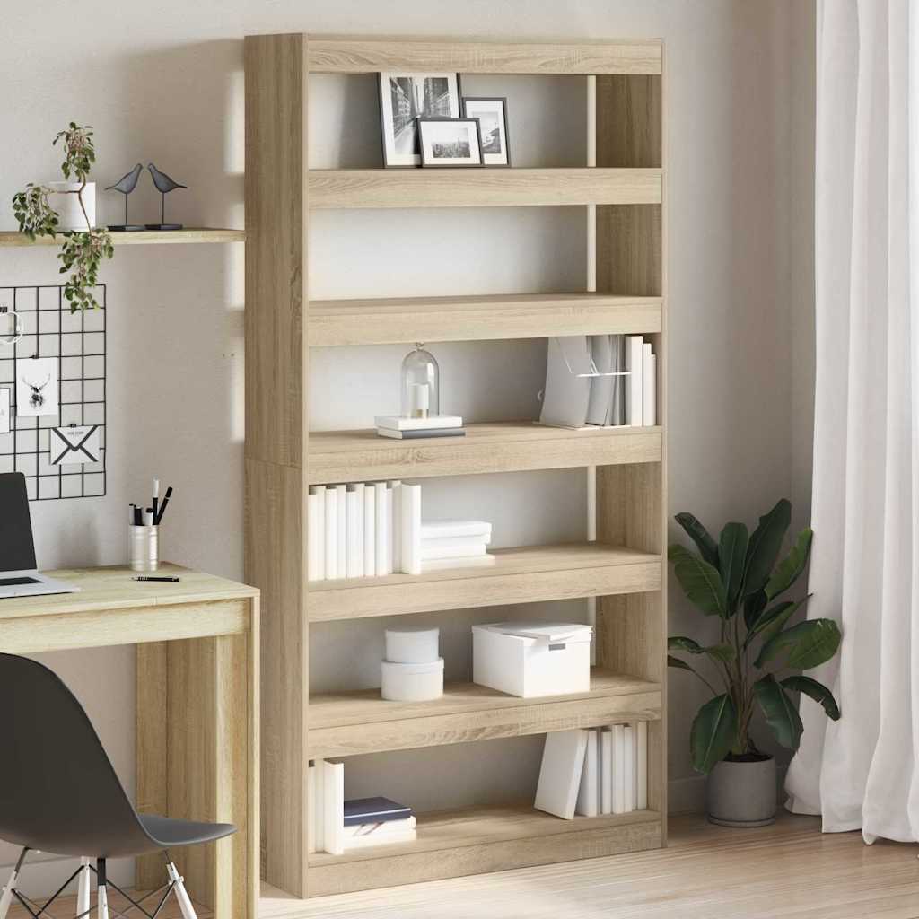 Bücherregal Sonoma-Eiche 100 x 30 x 198 cm Holzwerkstoff