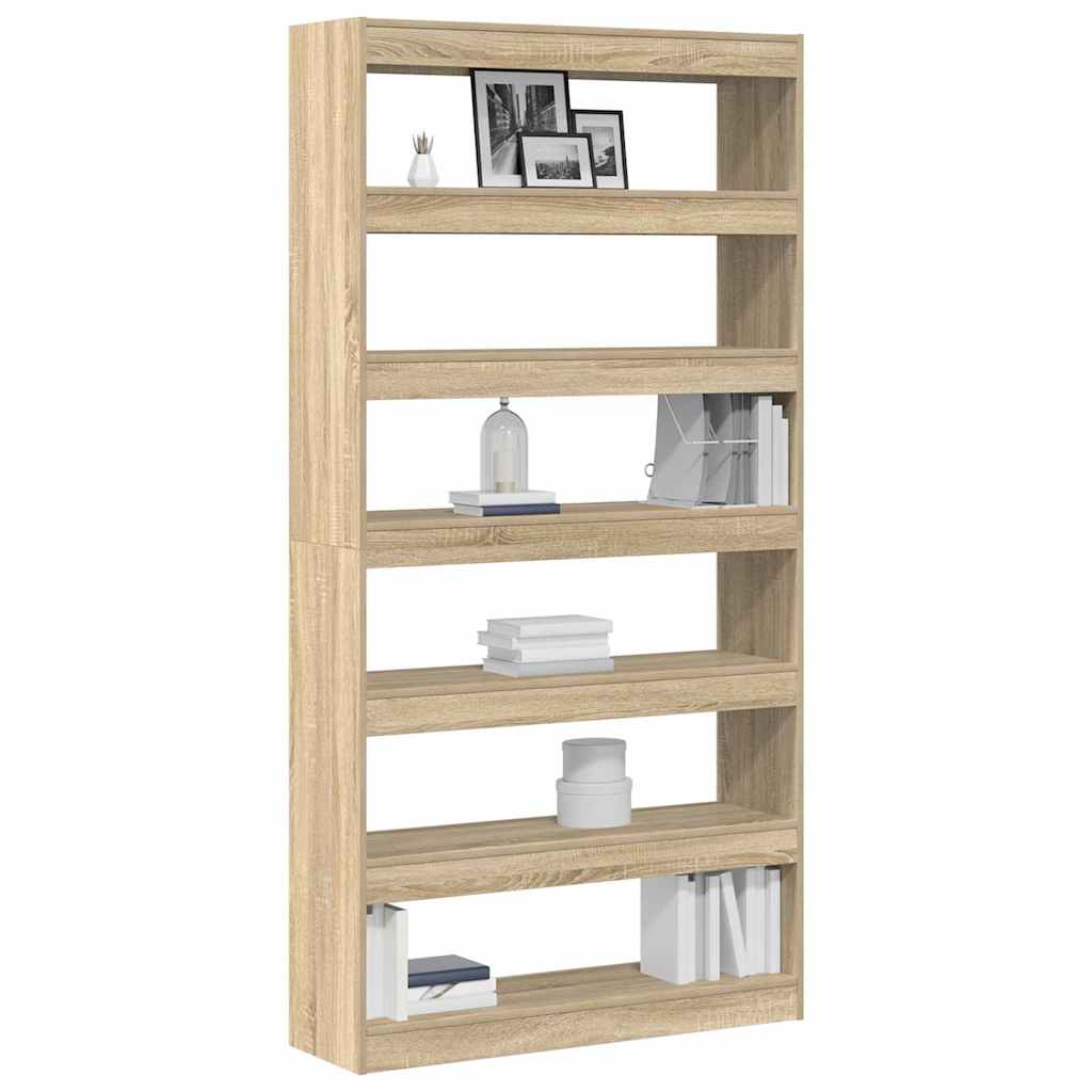 Bücherregal Sonoma-Eiche 100 x 30 x 198 cm Holzwerkstoff