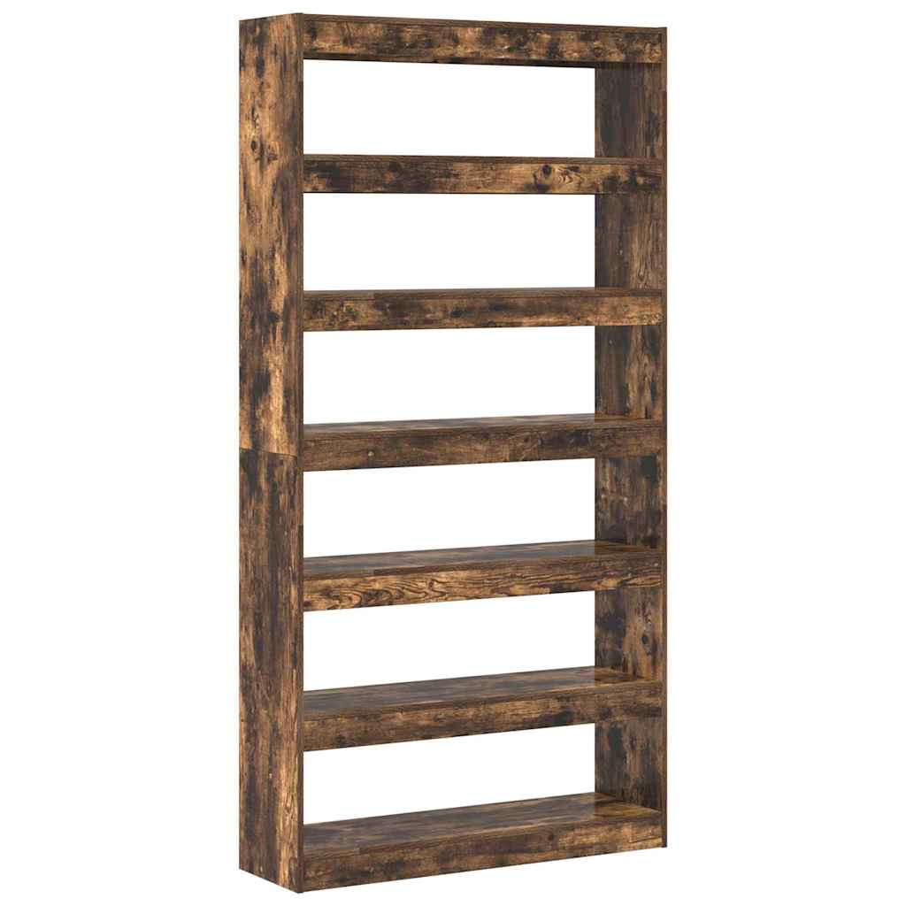 Bücherregal Geräucherte Eiche 100 x 30 x 198 cm Holzwerkstoff