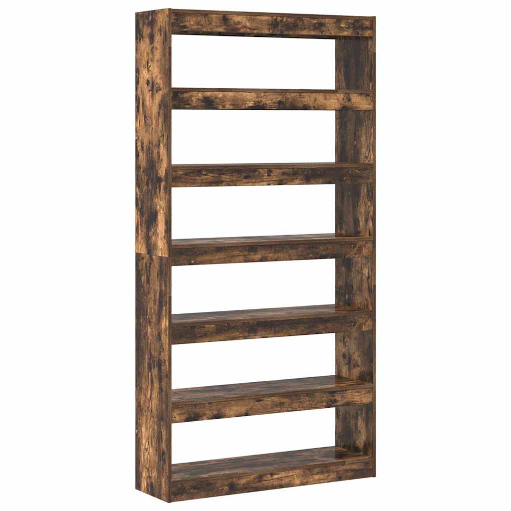 Bücherregal Geräucherte Eiche 100 x 30 x 198 cm Holzwerkstoff