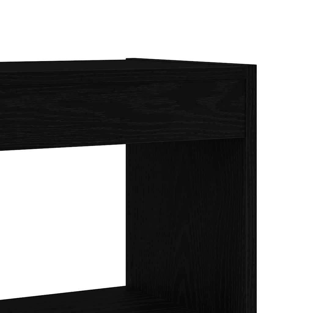 Bücherregal Schwarze Eiche 100 x 30 x 198 cm Holzwerkstoff