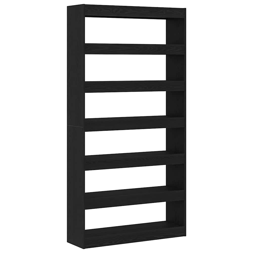 Bücherregal Schwarze Eiche 100 x 30 x 198 cm Holzwerkstoff