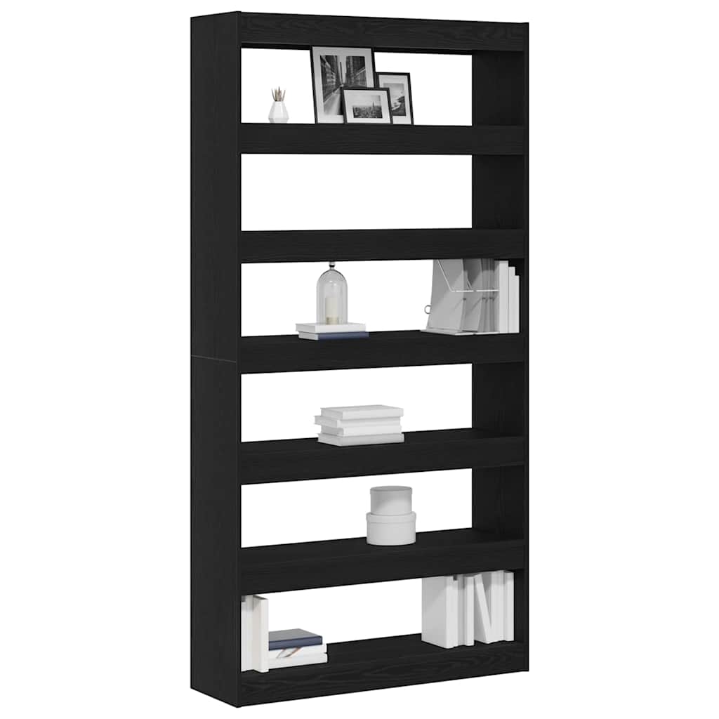Bücherregal Schwarze Eiche 100 x 30 x 198 cm Holzwerkstoff