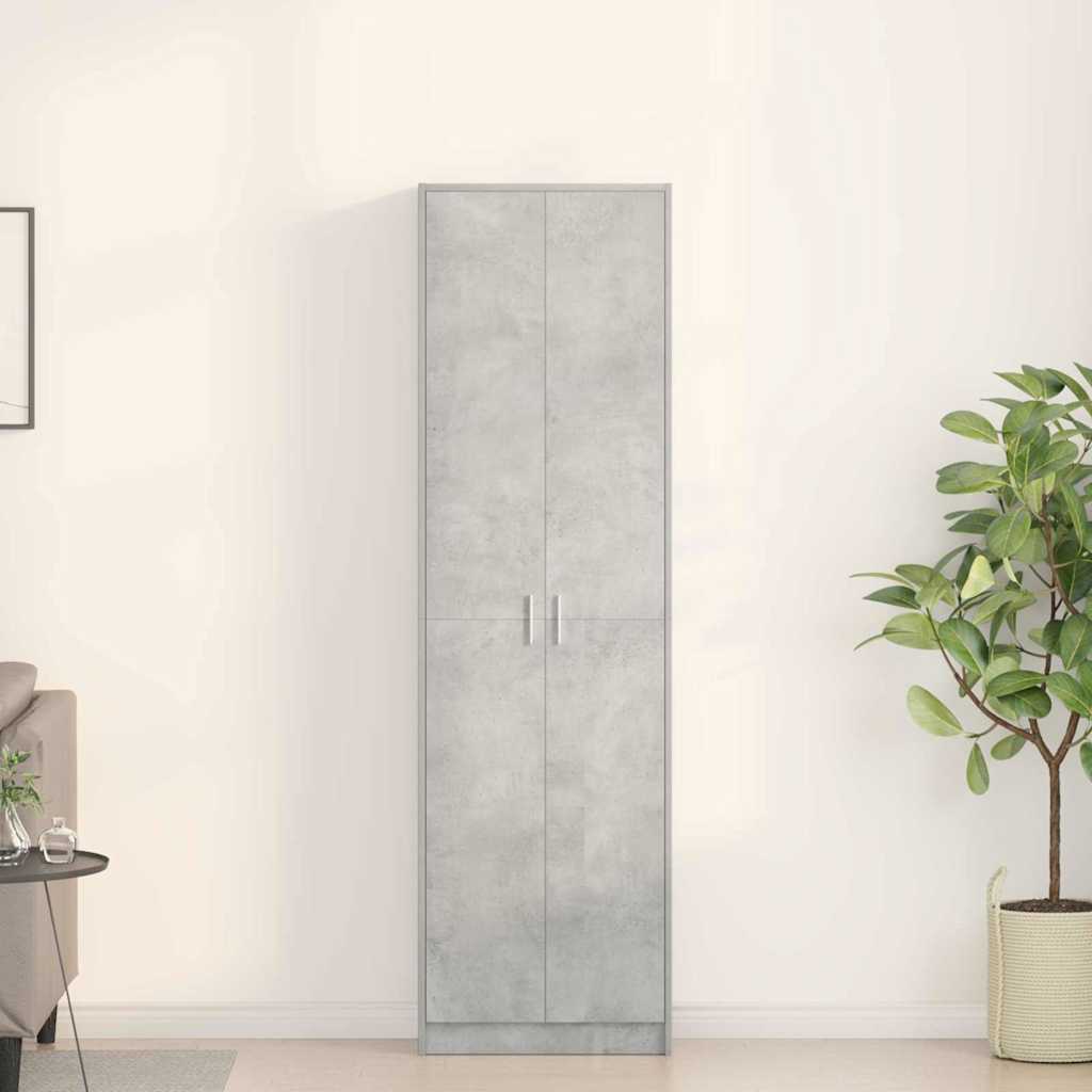 Kleiderschrank Beton Grau 55 x 25 x 189 cm Holzwerkstoff