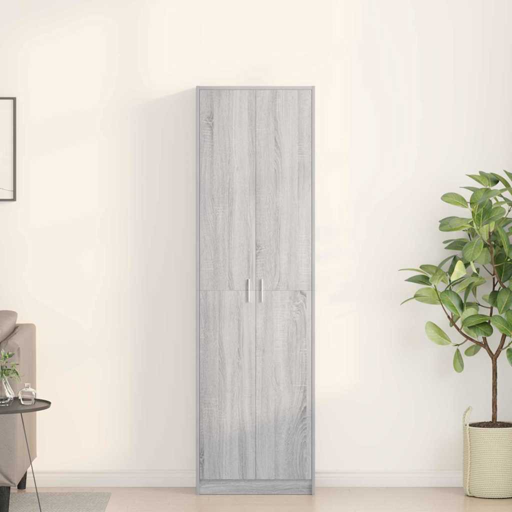 Kleiderschrank Graues Sonoma 55 x 25 x 189 cm Holzwerkstoff