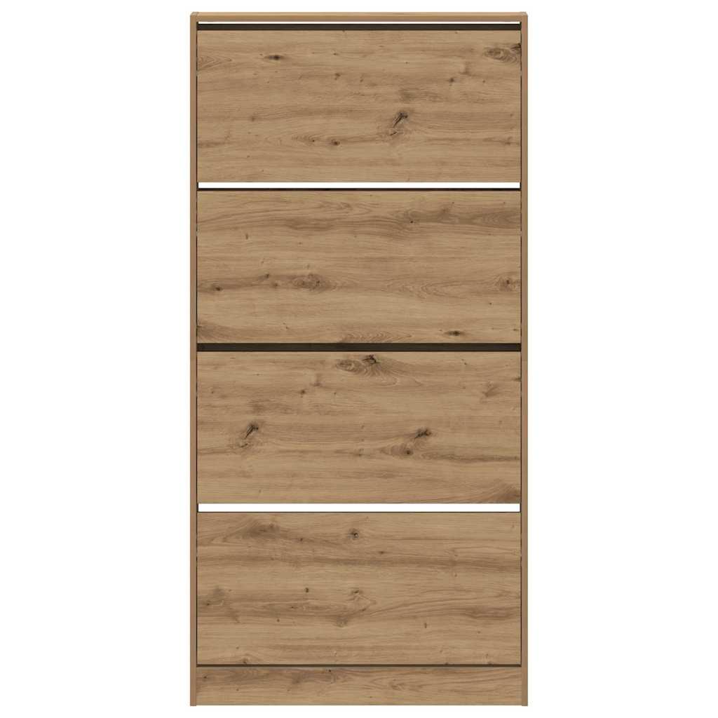 Schuhschrank Artisan-Eiche 80 x 21 x 163,5 cm Holzwerkstoff